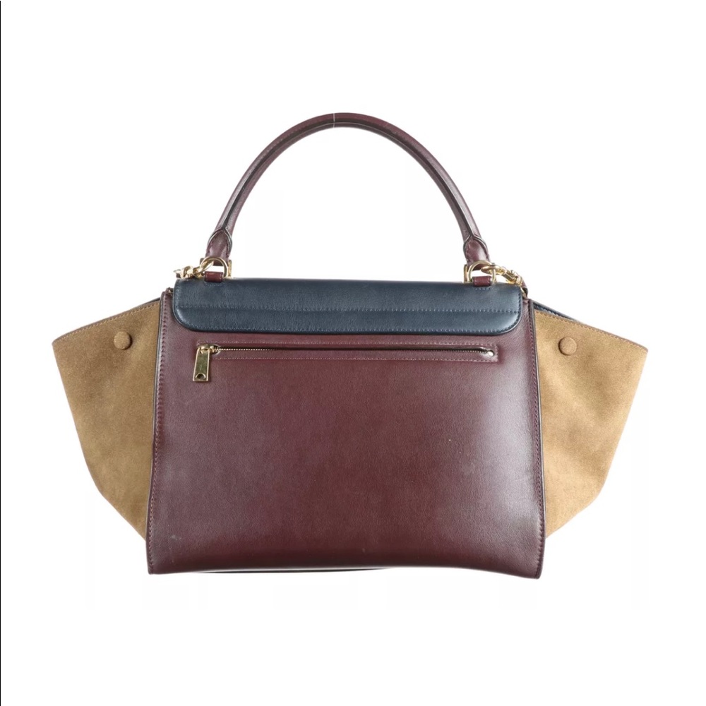 CÈLINE Medium Calfskin and Suede Tricolor Bag - Picture 2 of 8